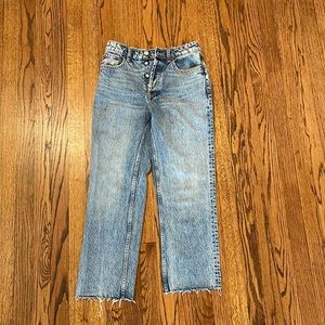 ZARA STRAIGHT LEG JEANS BLUE